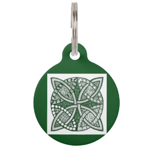 Choose Your Color Celtic Knot Decorative Pattern Pet Tag