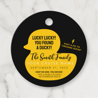  Choose Your Color Cruise Duck Favor Tags