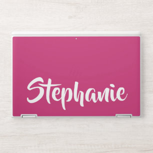 CHOOSE YOUR COLOR custom name trendy bold HP Laptop Skin