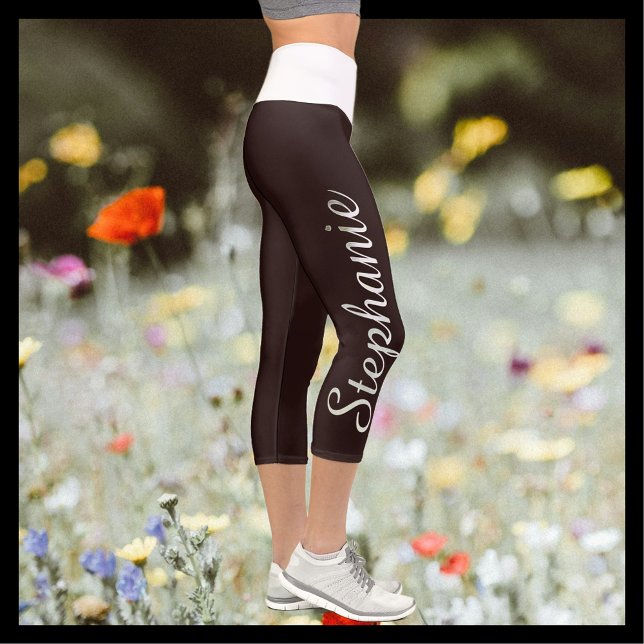 CHOOSE YOUR COLOR custom yoga capri leggings (Creator Uploaded)