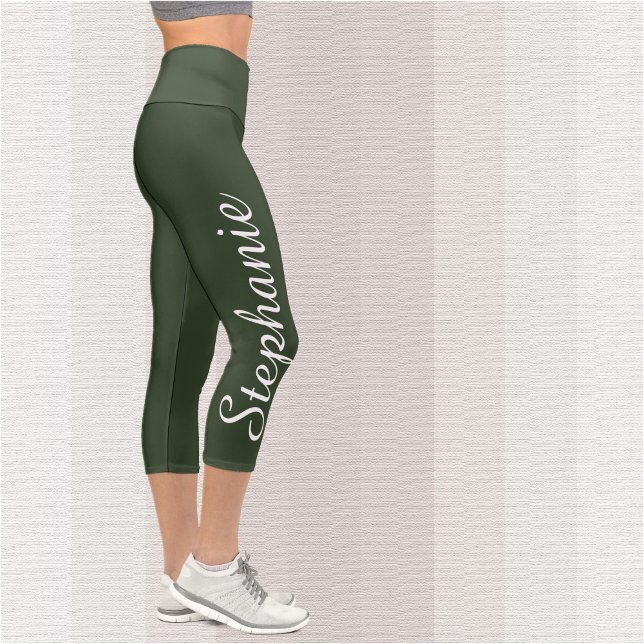 CHOOSE YOUR COLOR custom yoga capri leggings (Creator Uploaded)