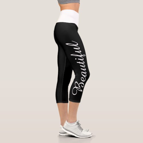 Choose your color custom yoga name beautiful capri leggings