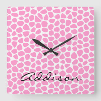 Choose Your Color Giraffe Wall Clock
