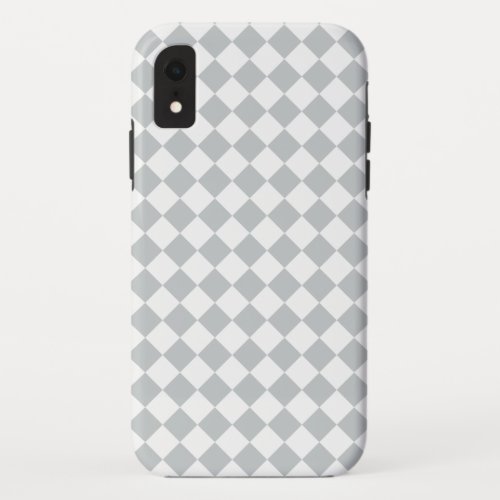 Choose your Color in one step Checkered Diamonds iPhone XR Case