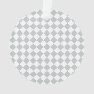 Choose your Color in one step Checkered Diamonds Ornament