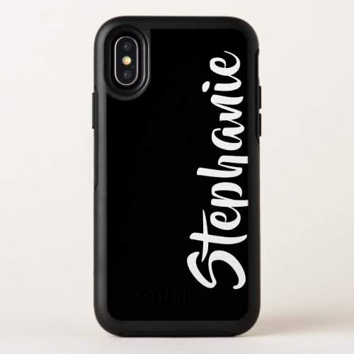 Choose Your Color Minimalist Name OtterBox Symmetry iPhone XS Case