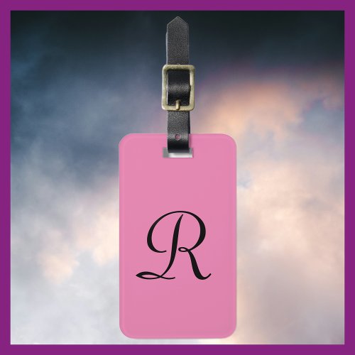 CHOOSE YOUR COLOR Monogram Bag Luggage Tag