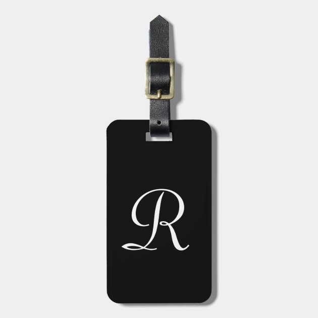 monogram bag tag