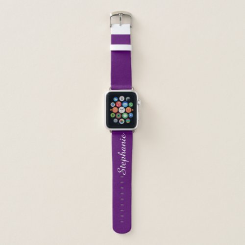 CHOOSE YOUR COLOR Personalized Name Custom Color Apple Watch Band