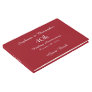 CHOOSE YOUR COLOR Ruby Red 40th Anniversary Party Guest Book