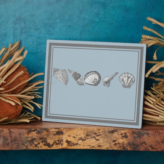 Choose Your Color Seashell Art Plaque (Side)