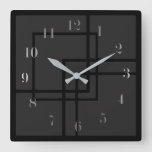 Choose your color square wall clock