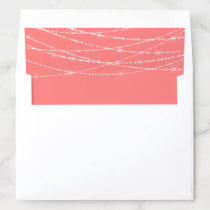 Choose Your Color + Twinkle String Lights | Coral Envelope Liner