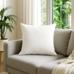 Choose Your Color | White Plain solid color pillow<br><div class="desc">Custom Template For Throw Pillow - Customized Pillows. Personalize with your own name, pattern, design, quote, monogram, or photograph. Use our cool templates, artwork, photos, graphics, and illustrations, then add names, text, quotes, and monograms to create your own throw pillow. Click the "Customize it!" button to make it personalized or...</div>