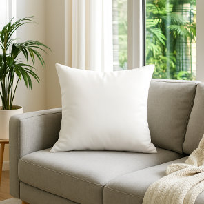 Choose Your Color | White Plain solid color pillow