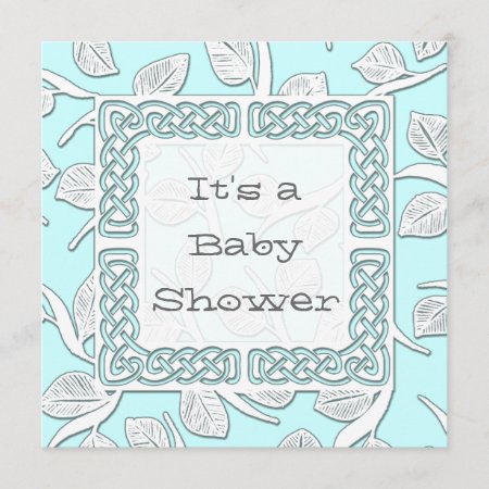 Choose Your Color Woven Border Baby Announcement