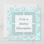 Choose Your Color Woven Border Baby Announcement at Zazzle