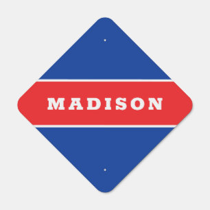 Choose your colors custom name metal sign