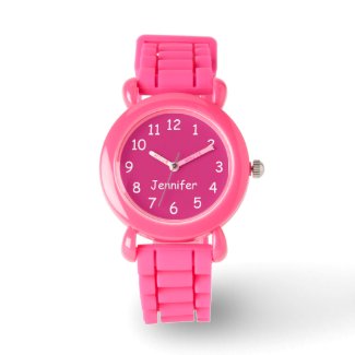 CHOOSE YOUR COLORS, Name, Kids Pink Wrist 