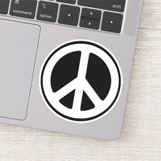 Choose Your Colors Peace Symbol Circle Sticker