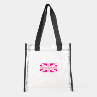 Choose Your Colors Union Jack Clear Tote Bag