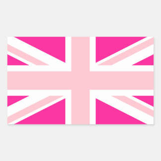Choose Your Colors Union Jack Rectangular Sticker