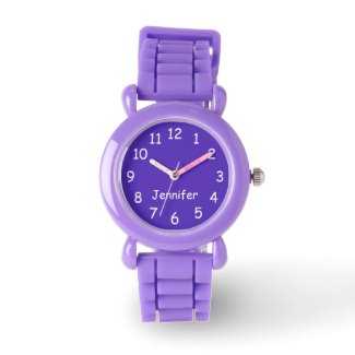 CHOOSE YOUR COLORS, Your Name, Kids Purple Wrist 
