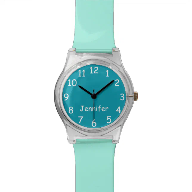 CHOOSE YOUR COLORS, Your Text, Custom Watch FUN | Zazzle