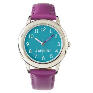 CHOOSE YOUR COLORS, Your Text, Personalized Wrist Watch