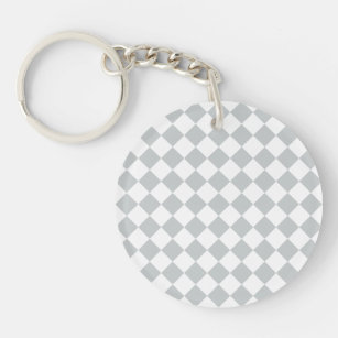 Choose your Colour in one step Chequered Diamonds Keychain