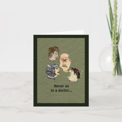 Choose your Doc by his office plants Card