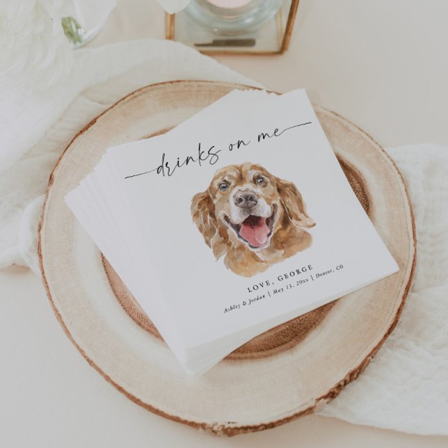 CHOOSE YOUR DOG Personalized Dog Wedding Napkins (Creator Uploaded)