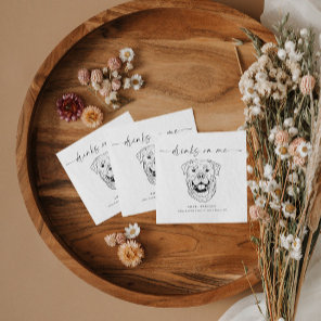 CHOOSE YOUR DOG Wedding Dog Drinks On Me Napkins