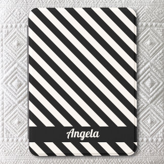 Choose Your Favorite Colors Diagonal Stripe Name Kindle Cover