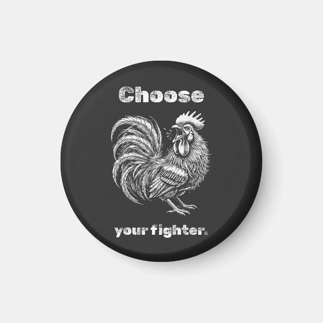 Choose Your Fighter – Demon Rooster. Magnet (Front)