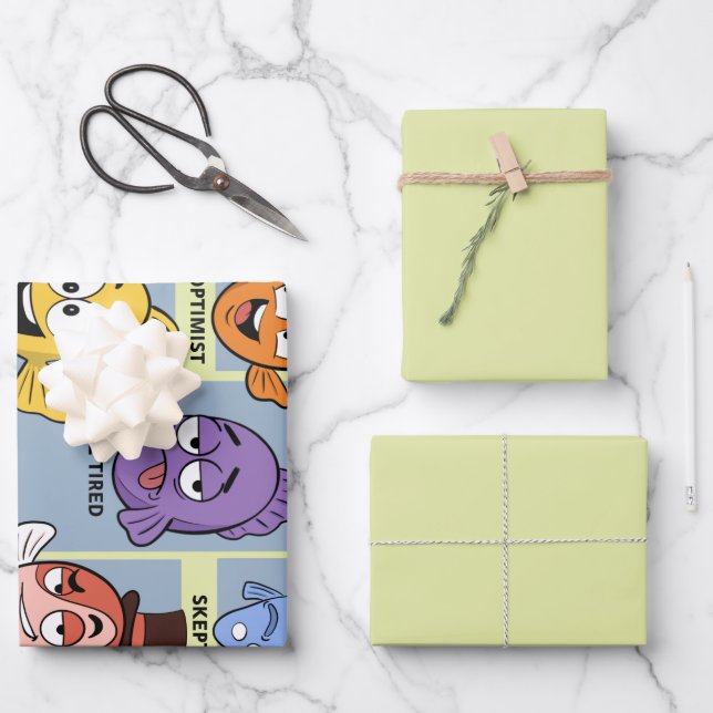 Choose Your Fish Funny Fish Wrapping Paper Sheets (Front)