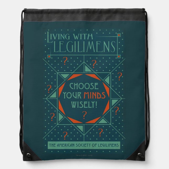 Choose Your Minds Wisely - Legilimens Poster Drawstring Bag (Front)