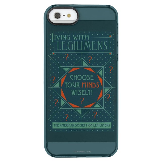 Choose Your Minds Wisely - Legilimens Poster Uncommon iPhone Case (Back)