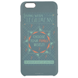 Choose Your Minds Wisely - Legilimens Poster Clear iPhone 6 Plus Case