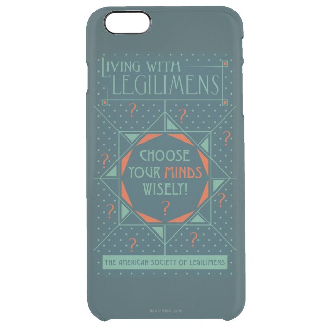 Choose Your Minds Wisely - Legilimens Poster Uncommon iPhone Case (Back)