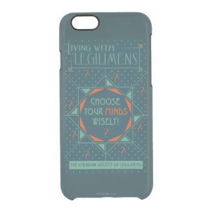 Choose Your Minds Wisely - Legilimens Poster Clear iPhone 6/6S Case