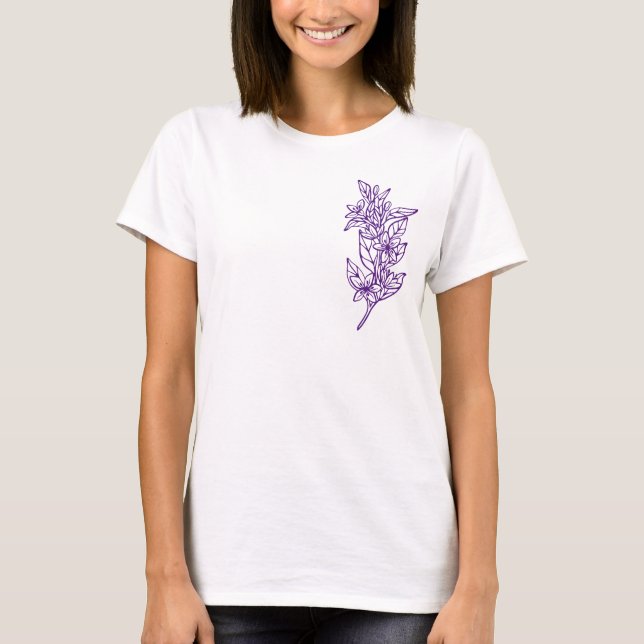 Choose Your Own Color Flowers  - Women's Tee (Front)