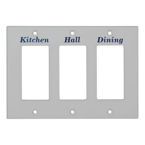 Choose Your Own Color Labeled Light Switch Cover