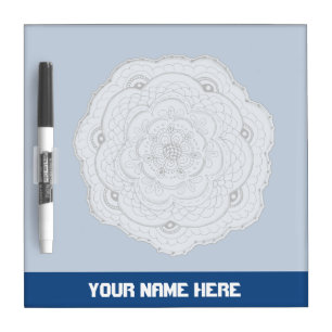Choose Your Own Color Lacy Crochet Doily Flower Dry Erase Board