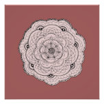 Choose Your Own Color Lacy Crochet Doily Flower Photo Print