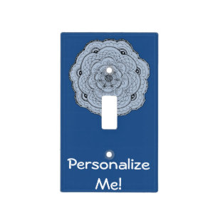 Choose Your Own Color Lacy Crochet Look Flower Light Switch Cover