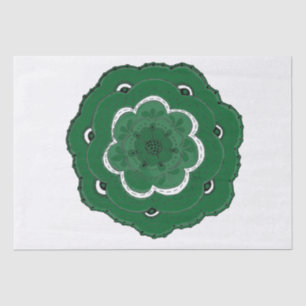 Choose Your Own Color Lacy Crochet Look Flower Tissue Paper