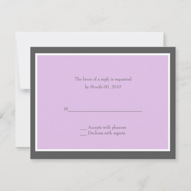 Choose Your Own Color Reply cards (Front)