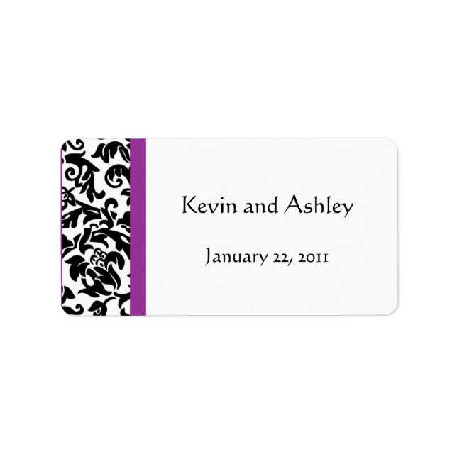 Choose Your Own Color Wedding Favor Labels (Front)