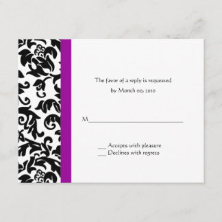 Choose Your Own Color Wedding reply cards